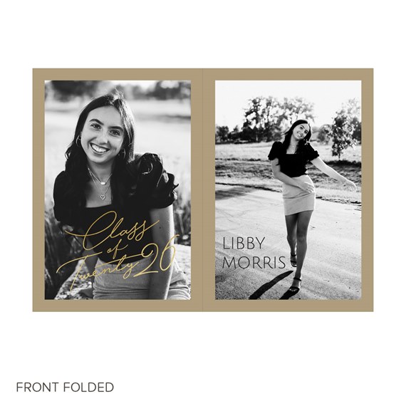graduation party invitation with photo placeholders