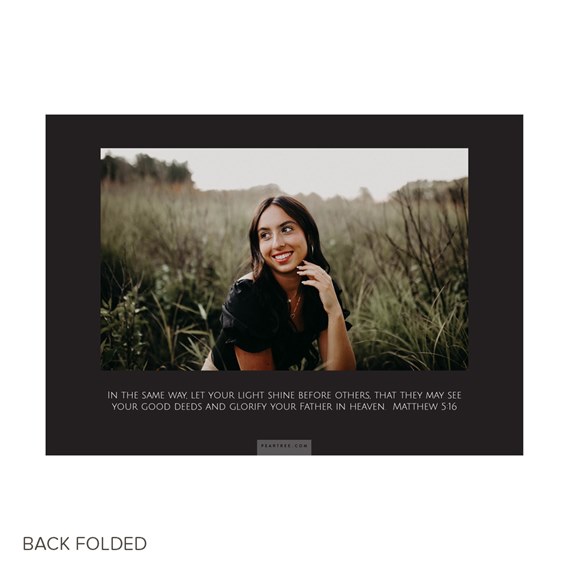 invitation with photo placeholder and quote