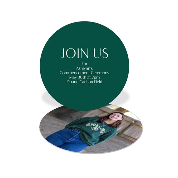 customizable text area with photo placeholder