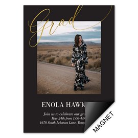 Elegant Grad - Magnet Grad Announcements