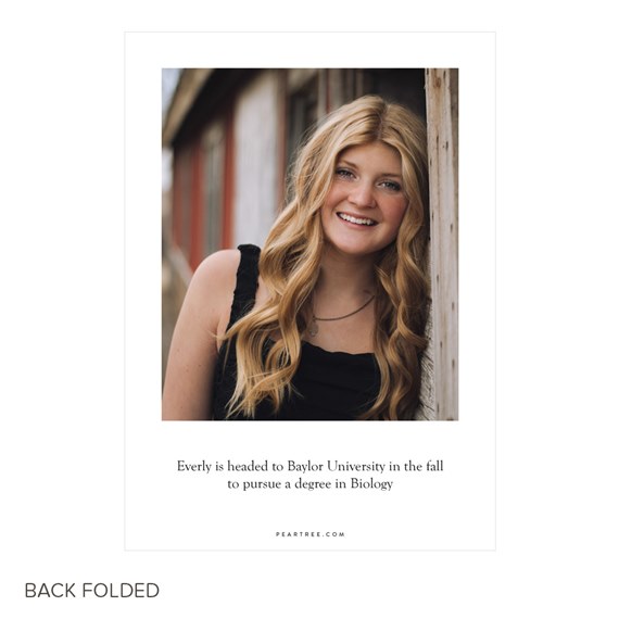 graduation party invitation with photo placeholder