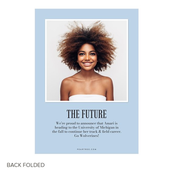 photo placeholder, graduation announcement