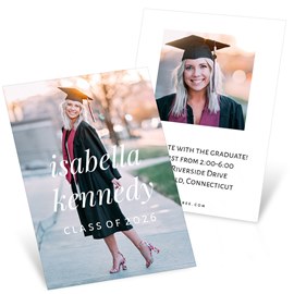 Front Text - Mini Graduation Party Invitations