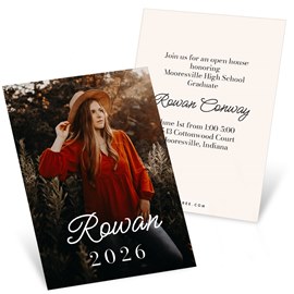 Simple Beauty - Mini Graduation Announcements