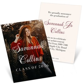 Beautiful Image - Mini Graduation Announcements