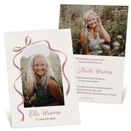 Tied in a Bow - Graduation Party Invitations