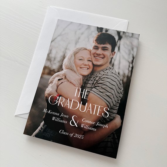 photo placeholder with rounded corners and text overlay