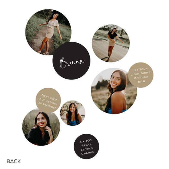 collage with photo placeholders and text areas