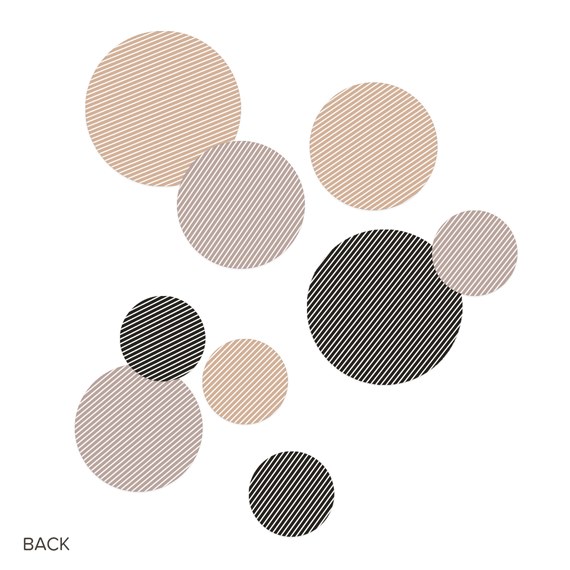 abstract circle pattern with diagonal stripes