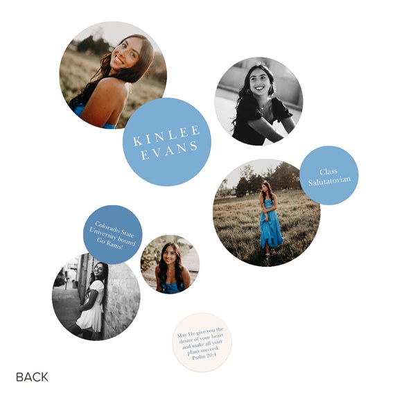 photo placeholders, customizable text area