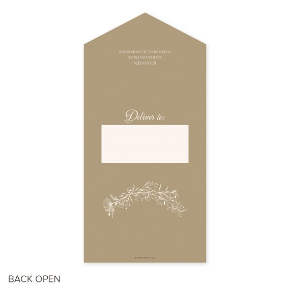 graduation invitation with floral design and photo area