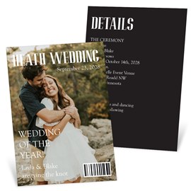 Making Headlines - Wedding Invitations