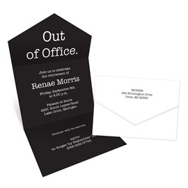 Out of Office - Retirement Party Invitations