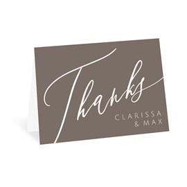 Flourishing Text - Thank You Card