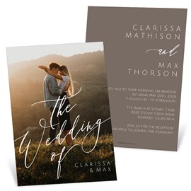 Flourishing Text - Wedding Invitations