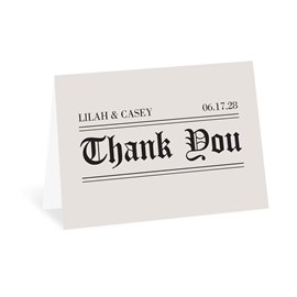 Headline Vows - Thank You Card