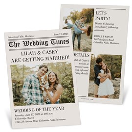 Headline Vows - Wedding Invitations
