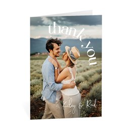 Arching Text - Thank You Card