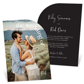 Arching Text - Wedding Invitations