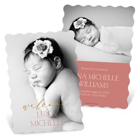 Welcome Baby - Vertical - Birth Announcements