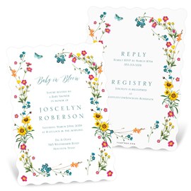 Whimsical Floral - Baby Shower Invitations