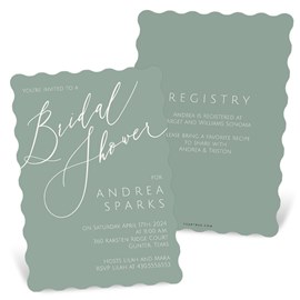 Chic Script - Bridal Shower Invitations