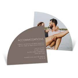 Flourishing Text - Wedding Insert Card