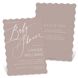 Chic Script - Baby Shower Invitations