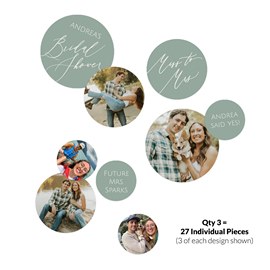 Chic Script - Jumbo Bridal Shower Confetti