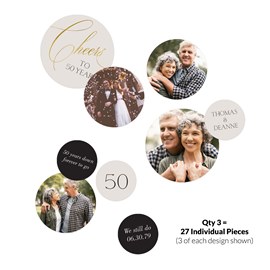 Cheers to the Years - Jumbo Anniversary Confetti