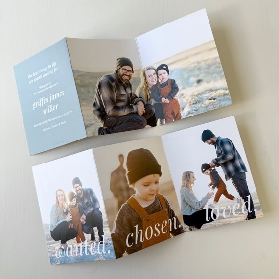 customizable text area with photo placeholders