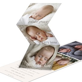 Split Type - Triplets Birth Announcements