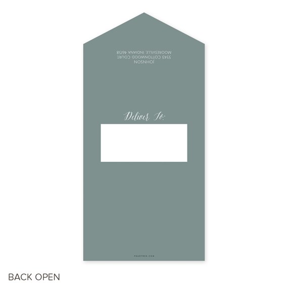 double photo seal and send birth announcement with address area