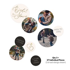 Sparkling Rings - Jumbo Bridal Shower Confetti