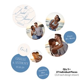 Calligraphy Script - Jumbo Bridal Shower Confetti