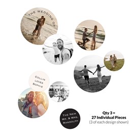 Minimal Type - Jumbo Wedding Confetti