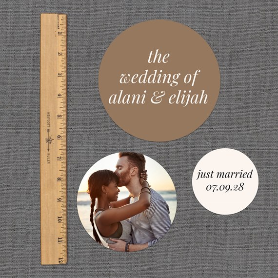 customizable text area with photo placeholder