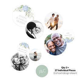 Blue Hydrangea - Jumbo Anniversary Confetti