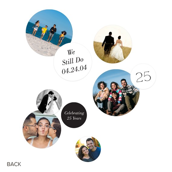 photo placeholders with text elements