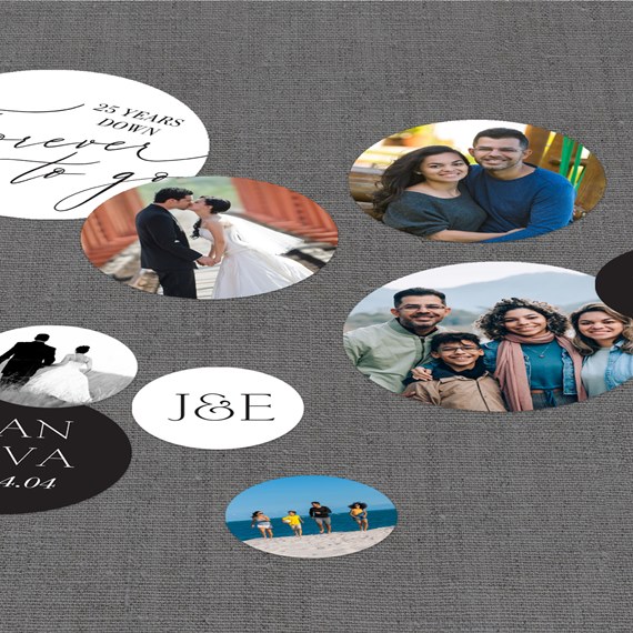 photo placeholder, customizable text area