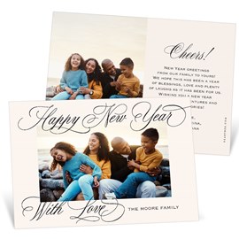 New Year Flourish - New Year Card