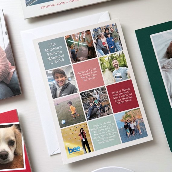 customizable text area with photo placeholders