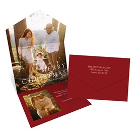 Clean Type - Seal & Send Christmas Card