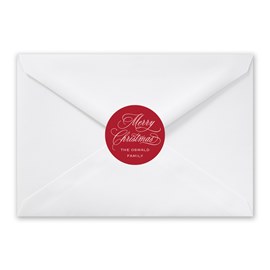 Christmas Calligraphy - Envelope Seals