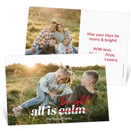 All is Bright - Christmas Card