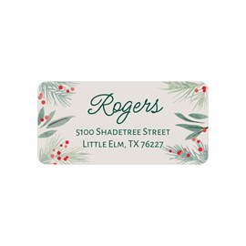 Greenery Trim - Address Labels