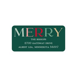 Bright Merry - Address Labels