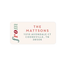 Holiday Palette - Address Labels