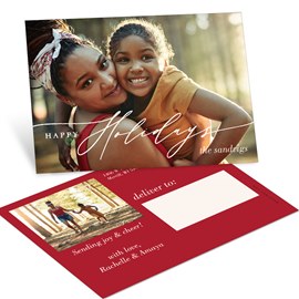 Beautiful Holidays - Christmas Postcard