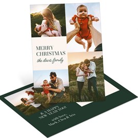 Photo Filled Greeting - Christmas Postcard